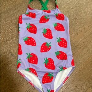 Boden size 7/8 One Piece Strawberry swimsuit